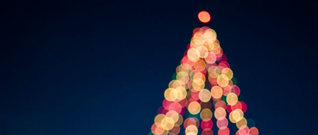 Weihnachtsbaum aus Lichterkette